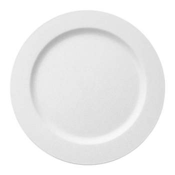 Smarty Had A Party 10" Matte Milk White Round Disposable Plastic Dinner Plates (120 Plates)