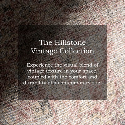 Hillstone Red and Beige Rectangular Synthetic Area Rug