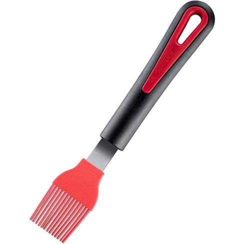 Pampered Chef Basting Silicone Brush in Cool Red and White