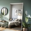 Lirago 60" Modern Silver Framed Bathroom Mirror Sleek Rectangle Vanity Mirror with Easy Installation for Bathroom Bedroom or Entryway - 2 of 4