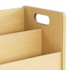 Humble Crew Kids' 3-in-1 Storage Organizer Natural Wood: MDF Frame, 3 Bin Shelves, 32" H x 34" W x 11" D, Ages 2+ - 3 of 4