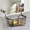 LunaLulinlk Stackable Metal Wire Storage Basket Set for Pantry, Countertop, Kitchen or Bathroom – Black, Set of 3 - 2 of 4