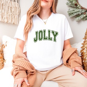 Simply Sage Market Jolly Varsity Thick Outline Short Sleeve Tee - 1 of 4