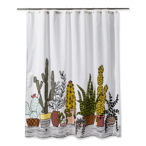 Plants Print Shower Curtain Restful Green Room Essentials Target