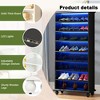 Kumasinova 9-Tier Bookcase,Modern Freestanding Bookshelf Shoe Cabinet with LED Lights & Wood Legs for Living Room,Office,Bedroom - 4 of 4