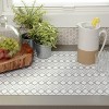 Con-Tact 18" x 4' Grip Prints Non-Adhesive Geo Shelf Liner Gray - image 3 of 3