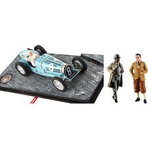 Bugatti T59 #8 Rene Dreyfus 3rd Place Monaco GP (1934) w/Driver Mounted & Figures 1/18 Models by Le Mans Miniatures - 1 of 3