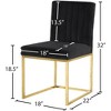 Meridian Furniture,Giselle Velvet Dining Chair, Set of 2 - 4 of 4