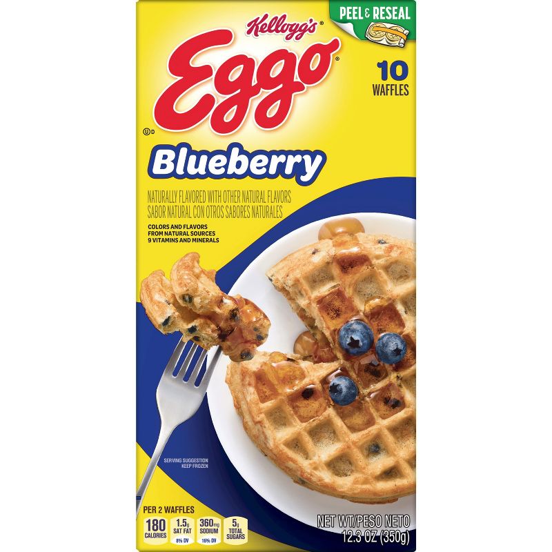 Eggo Blueberry Frozen Waffles - 12.3oz/10ct, 5 of 8