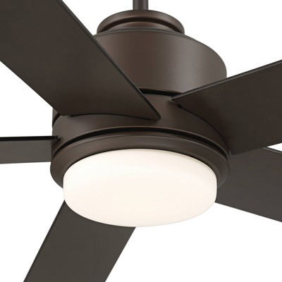 Grand Palm 52" Oil Rubbed Bronze Metal and Wood Ceiling Fan with LED Light