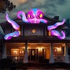 Joyfy 6.2 FT Halloween Inflatable Outdoor Decoration, Octopus Head with Tentacles Broke Out from Window Inflatable with LEDs for Window Yard Decor - 4 of 4
