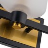 Artcraft Lighting Lyndon 3 - Light Vanity in  Black/Brushed Brass - 2 of 4