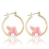 Sanrio Hello Kitty and Friends Womens Fashion Hoop Earrings - Officially Licensed - 3 of 4