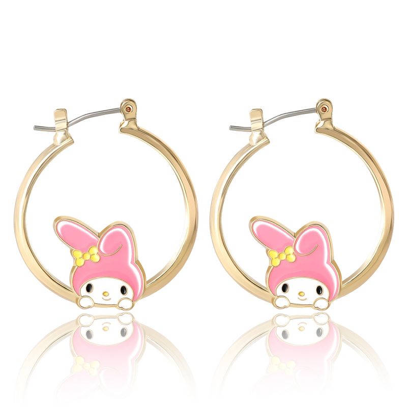 Sanrio Hello Kitty and Friends Womens Fashion Hoop Earrings - Officially Licensed, 3 of 5