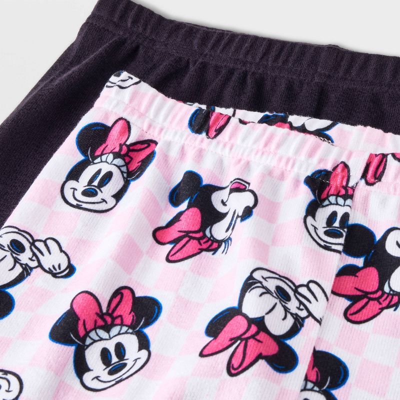 Girls&#39; Disney Minnie Mouse 3pc Pajama Set - Pink, 4 of 5