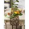 Dii Black Fern Print On Natural Jute Table Runner 14X72 - 4 of 4