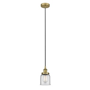 Bell - 1 Light Cord Hung Mini Pendant In Modern Style-9.5 Inches Tall and 5 Inches Wide - 1 of 1