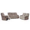 Velvet Manual Recliner Chair with Tufted Cushion Back & Pillow Top Arms - 3 of 4