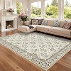 Modern Foldable Area Rug, Low Pile Non-Slip Washable Carpet for Living Room & Bedroom, Soft Indoor Floor Mat - 3 of 4