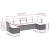 vidaXL Garden Sofa Set Grey Poly Rattan Large Modular Garden Sofa Set - 3 of 4