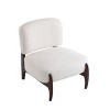 CAVINAS 25.5" Modern Boucle Accent Chair with Solid Wood Frame, Minimalist Lounge Armchair for Living Room, Bedroom, Office - 2 of 4