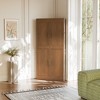 Spassway Walnut 2-Piece Tall Wood Storage Cabinet Modular Pantry Cabinet with 4 Adjustable Shelves 4 Doors Freestanding Organizer for Living Room - 2 of 4