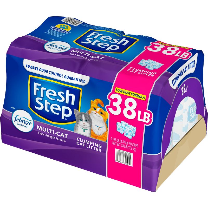 Fresh Step Multi-Cat Scented Litter with the Power of Febreze Clumping Cat Litter , 5 of 13