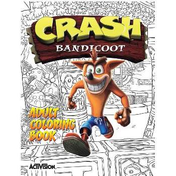Crash Bandicoot Adult Coloring Book - by  Activision (Paperback)