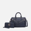 MKF Collection Lara Women’s Satchel Bag – Stylish and Spacious Handbag with Matching Wallet – by Mia K- Navy - 2 of 4