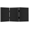 Americanflat Hinged 3 Photo Frame in Black MDF - Desk Photo Frame for 4X6" Photos - Tri Folding Picture Frame For Desk - 3 of 4