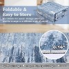 Modern 2x6 Runner Rug – Machine Washable Low Pile Non-Slip Indoor Carpet, Soft Accent, Easy-Clean Fade-Resistant Rug for Kitchen, Bedside, Blue - 4 of 4