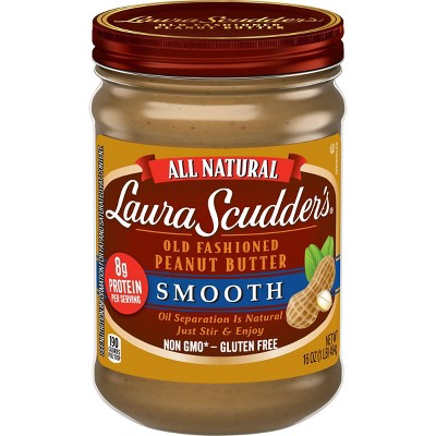 Laura Scudder All Natural Smooth Peanut Butter - 16oz