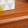 ChicFurnit Decorative Storage Cabinet Elegant Glass Curio Cabinet with Adjustable Shelves for Living Room, Brown, 40.16"*16.15"*10.87" - 4 of 4