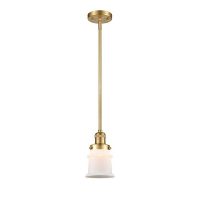 Canton - 1 Light Stem Hung Mini Pendant In Industrial Style-8.5 Inches Tall and 5.25 Inches Wide
