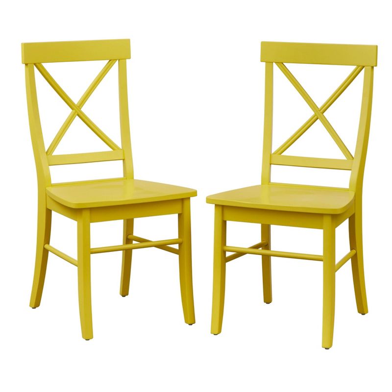 Set of 2 Albury Cross Back Dining Chairs - Buylateral, 1 of 8