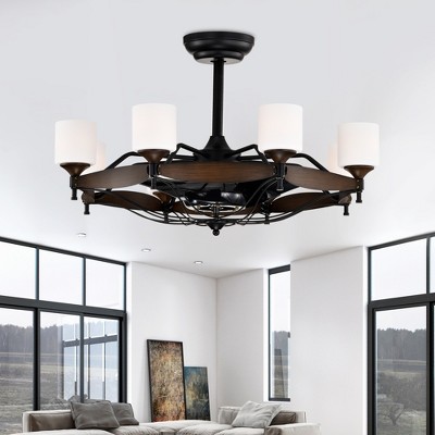 Bella Depot Wood Ceiling Fan with Light and Remote