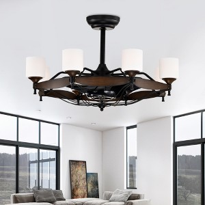 Bella Depot Wood Ceiling Fan with Light and Remote - 1 of 4