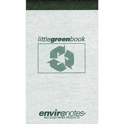 Roaring Spring Little Green Book Gray Cover Narrow Rule 3 x ROA77355