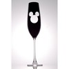 JoyJolt Disney Luxury Mickey Mouse Crystal Stemmed Champagne Flute Glass - 9 oz - Set of 2 - 2 of 4