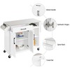 Yaheetech Rolling Storage Kitchen Cart Cabinet with Stainless Steel Top & Storage Shelves - 4 of 4