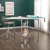 Cutting Table with Grid Silver/White - Sew Ready: Height Adjustable, Folding Sewing Table with Storage & Casters - 3 of 4