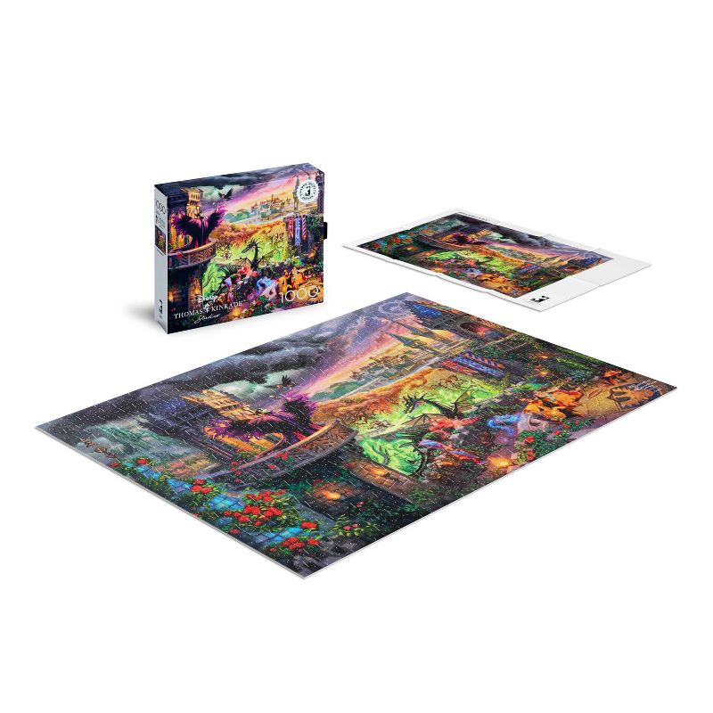 Silver Select Thomas Kinkade Disney Maleficent 1000pc Puzzle, 3 of 7