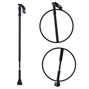 Luupatchy Walking Aid - 3-in-1 Cane/Trekking Pole for Hiking & Travel, Anti-Slip Cyclone Tip, Ultra-Light, Adjustable Height - 1 of 4