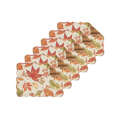 C&F Home Cotton Machine Washable Reversible Placemats