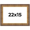 PosterPalooza | Museum Gold Picture Frame - UV Acrylic, Backing Board, Hanging Hardware Included - 2 of 4