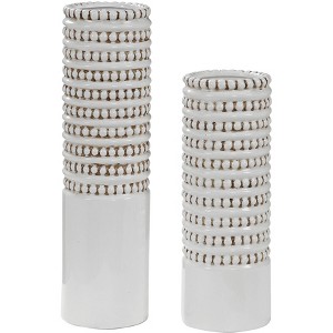 Uttermost Angelou White Ceramic Vase Set of 2 - 1 of 1