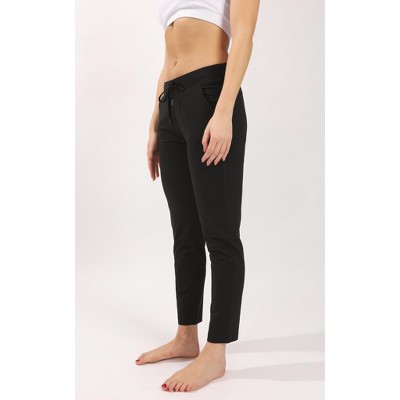 Yogalicious, Pants & Jumpsuits, Yogalicious Lux Avenue Straight Leg  Drawstring Waist Pants Black Size Xs