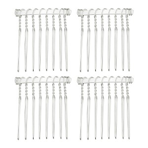 Unique Bargains No Slip Hair Side Combs Accessories Metal For All Age 4 Pcs - 1 of 4