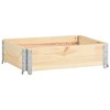 vidaXL Pallet Collar 23.6"x31.5" Solid Pine Wood - 2 of 4