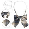 INSPIRE CHIC Women's Pre-tied Plaid Adjustable Elastic Band Casual Bow Ties - 3 of 4